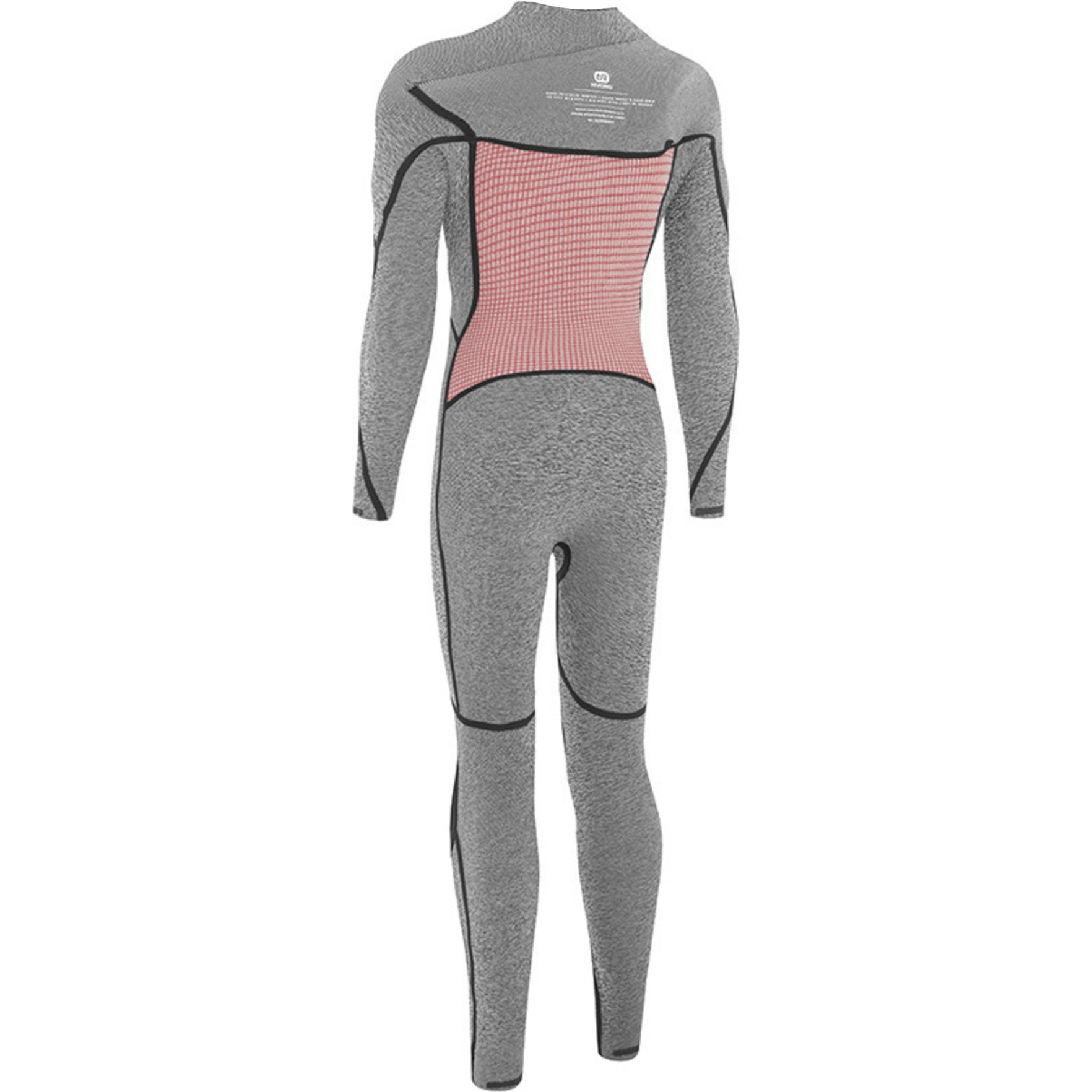 2025 Nyord Mens Furno Ultra Plus 5/4mm Chest Zip Wetsuit FUPM54001 - Black